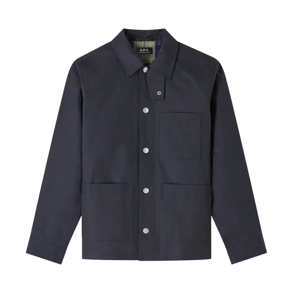 A.p.c. Gabriel Blouson Jas Blue Heren