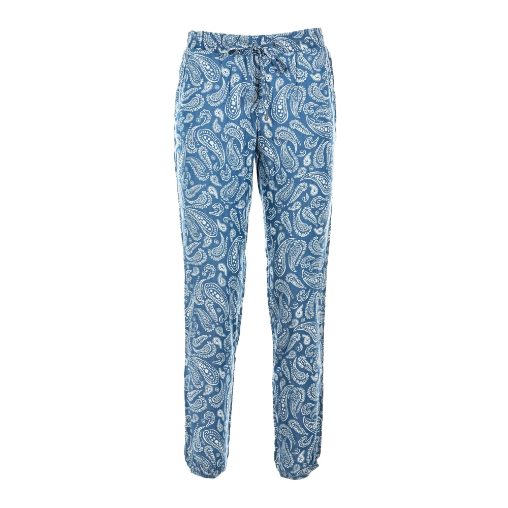 Tommy Hilfiger Blauwe Denim Jogger Broek voor Vrouwen Blue Dames