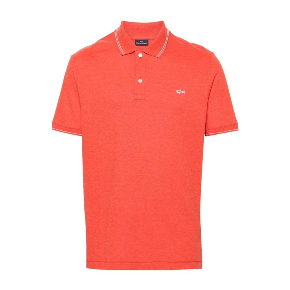 PAUL & SHARK Polo Shirts Orange Heren