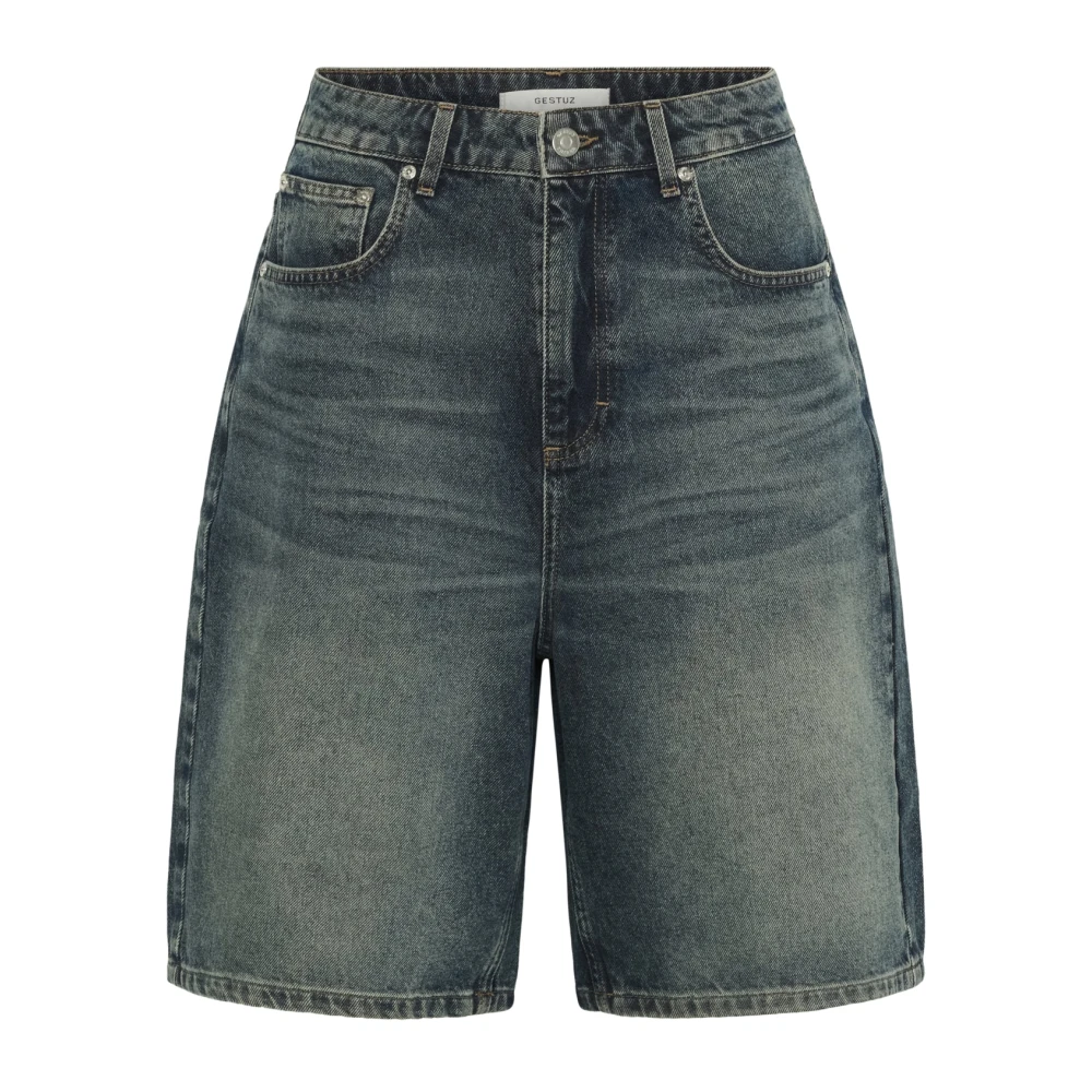 Gestuz Vrouw Blauw Korte Broeken Dames, W26, Denim, Denim Shorts