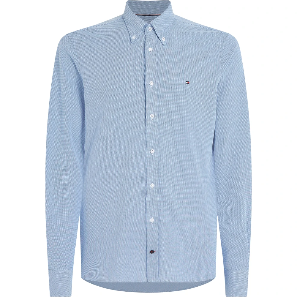 Tommy Hilfiger Men's Blue Casual Shirts, M, Clear Shirt