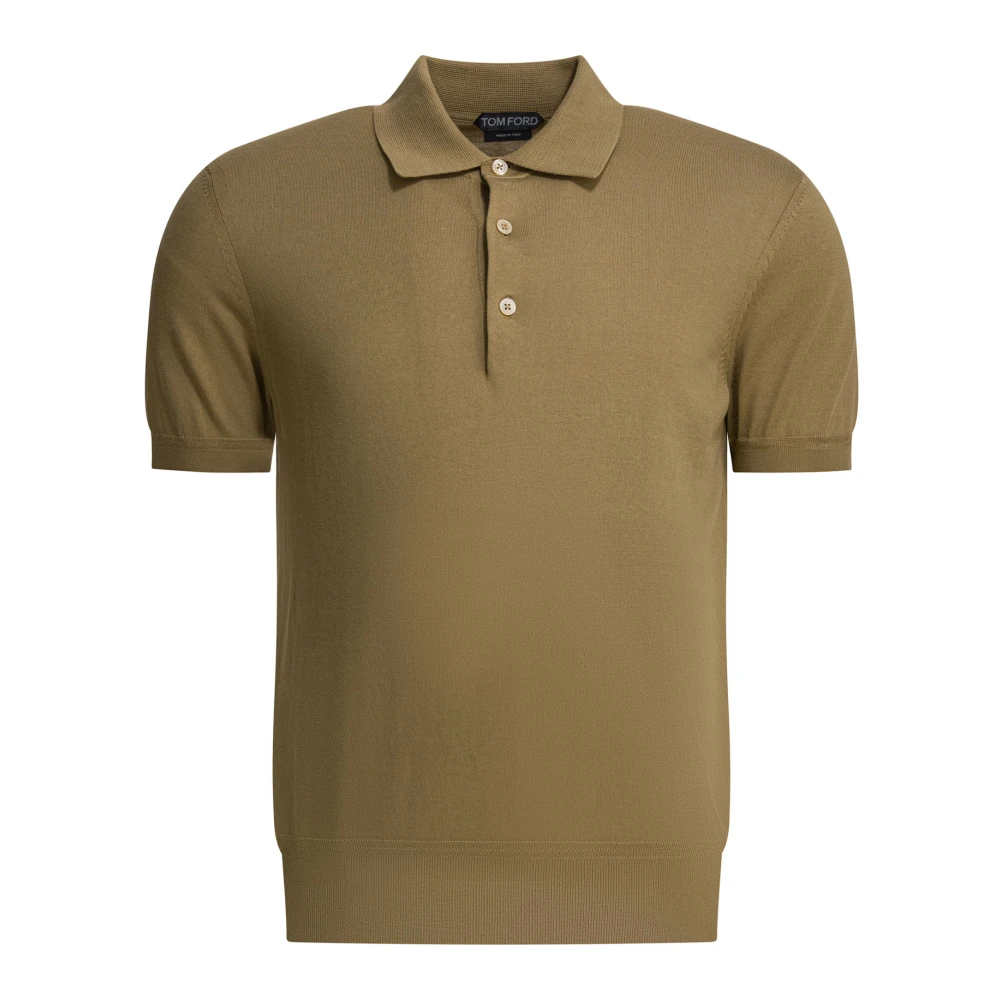 Tom Ford Men's Beige Pure Cotton Polo