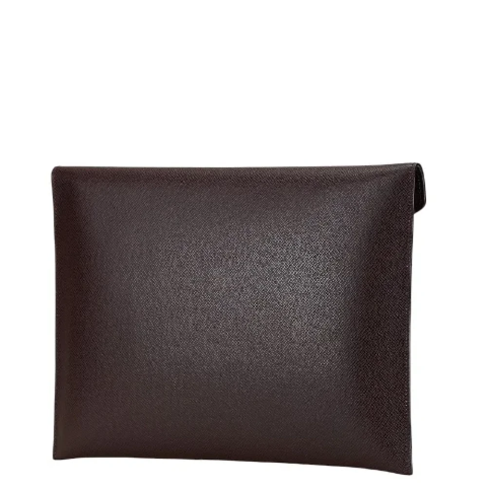 Louis Vuitton Vintage Pre-owned Leather clutches Brown Heren