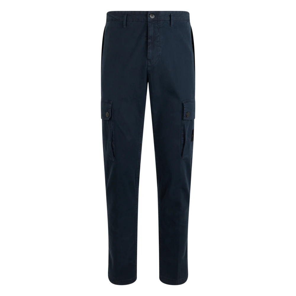 Stone Island Uomo Blu - Pantaloni Di Cotone - Trousers - W32 - Immagine 3