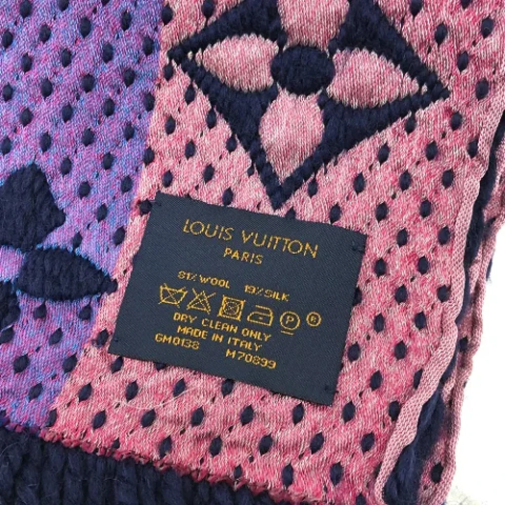 Louis Vuitton Vintage Pre-owned Silk scarves Blue Dames