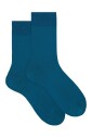 chaussettes-courtes-en-coton-cotele-bleu-clair-unies-pour-femmes