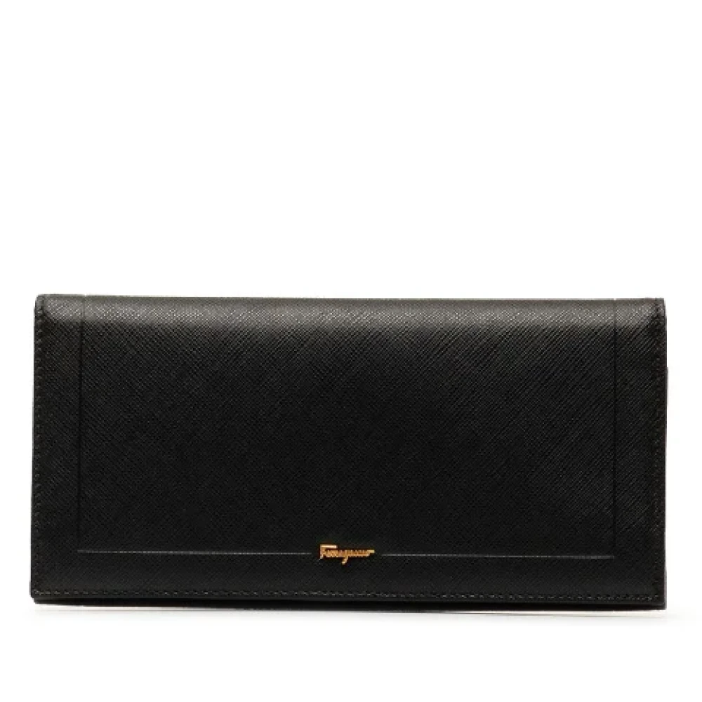 Salvatore Ferragamo Pre-owned Leather wallets Black Dames
