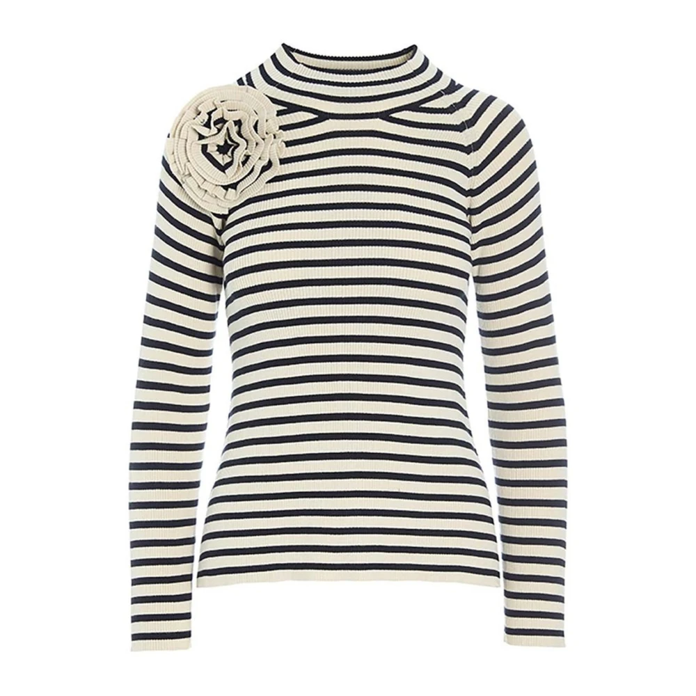 Bitte Kai Rand Gestreepte Bloom Rib Blouse Black Dames