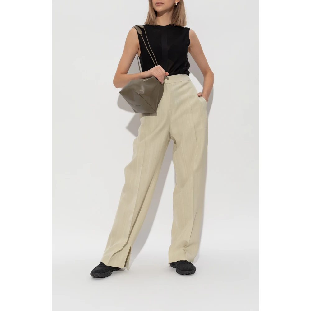 Jil Sander Mouwloze top Black Dames