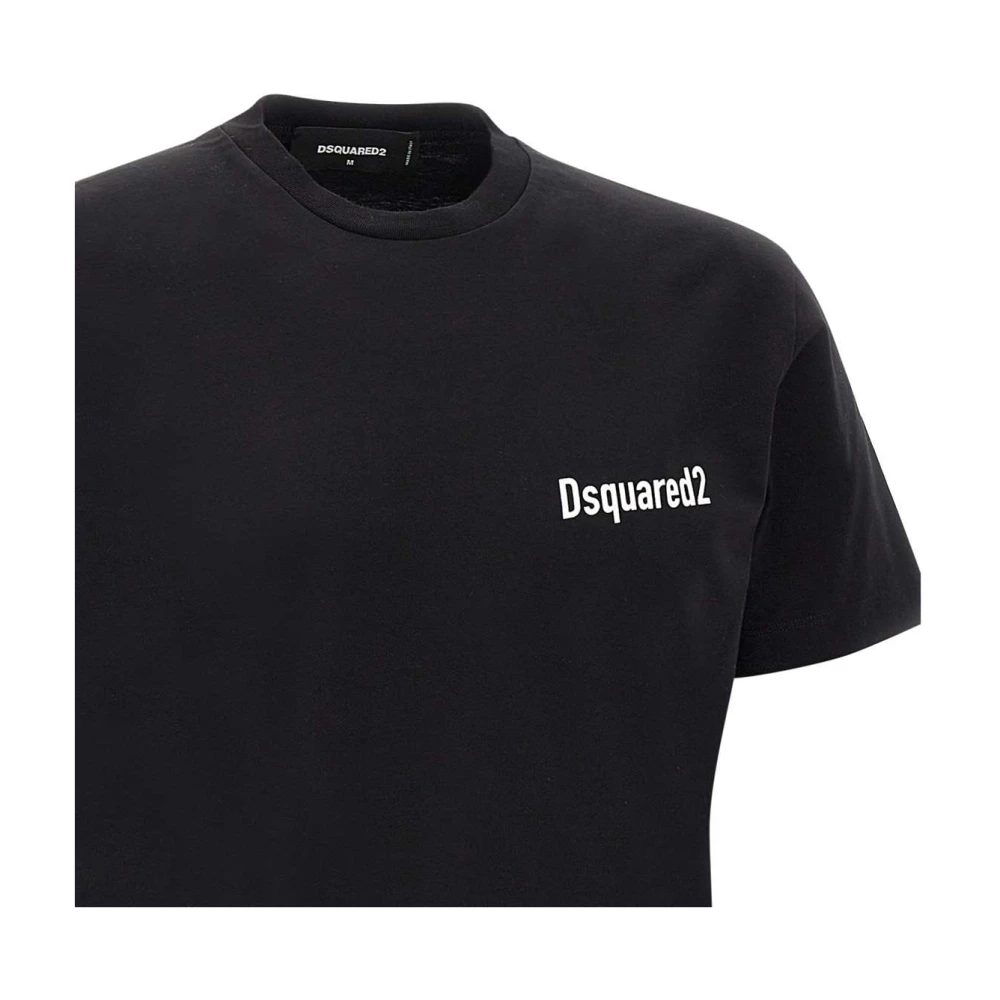 Dsquared2 Zwarte T-shirts en Polos voor heren Black Heren
