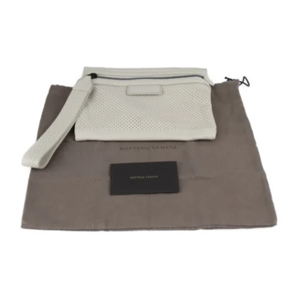 Bottega Veneta Vintage Pre-owned Leather pouches Gray Dames