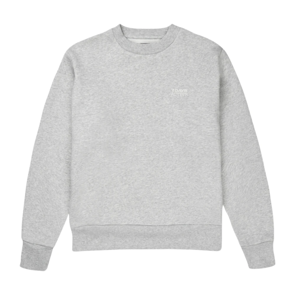 Heather Grey Fitted Crewneck Sweater