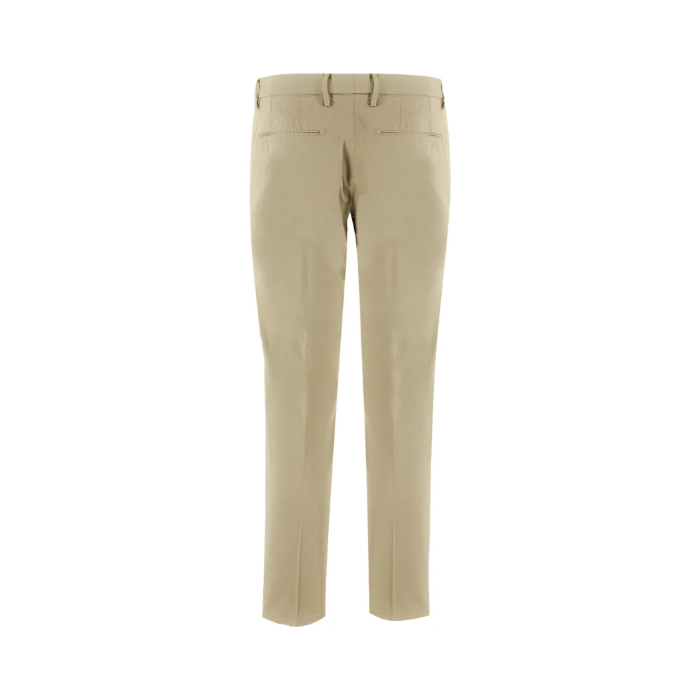 Michael Coal Slim Fit Katoenen Broek Beige Heren