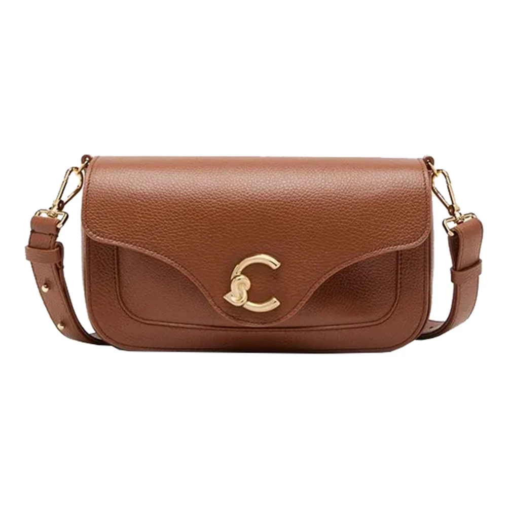 Coccinelle Stylish C-Me Cognac Bag - Female - Cross Body Bags - Brown - One Size - Bags