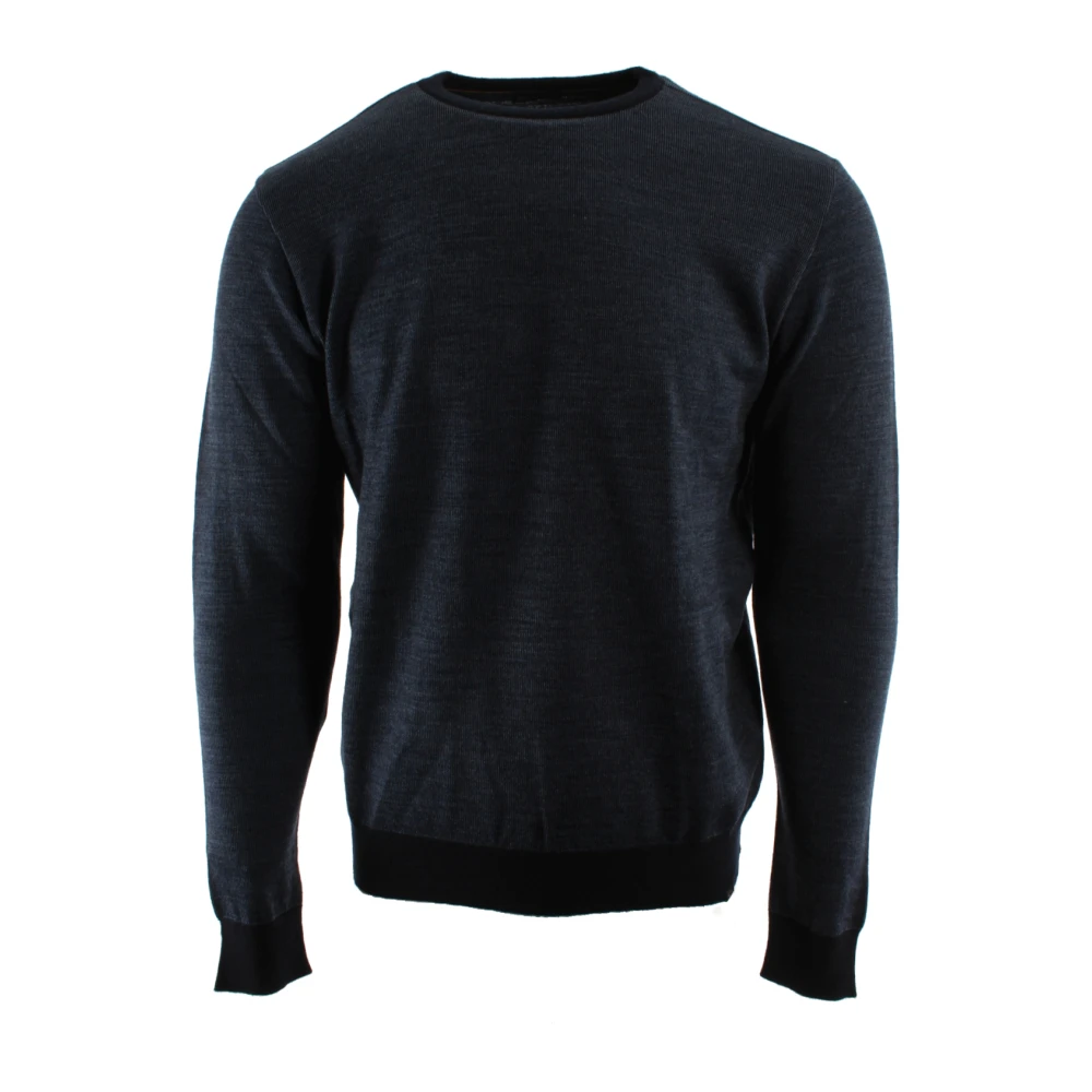 Paul & Shark Blue Round-Neck Knitwear, Male, M, Round-Neck Knitwear