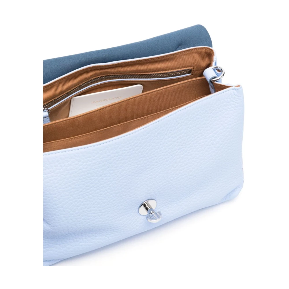 Zanellato Blauwe Foldover Top Tas Blue Dames