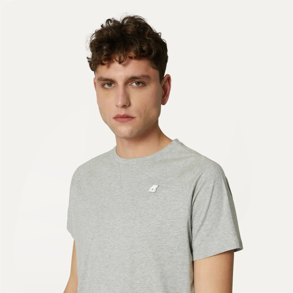 K-way Stijlvolle T-Shirt en Polo Gray Heren