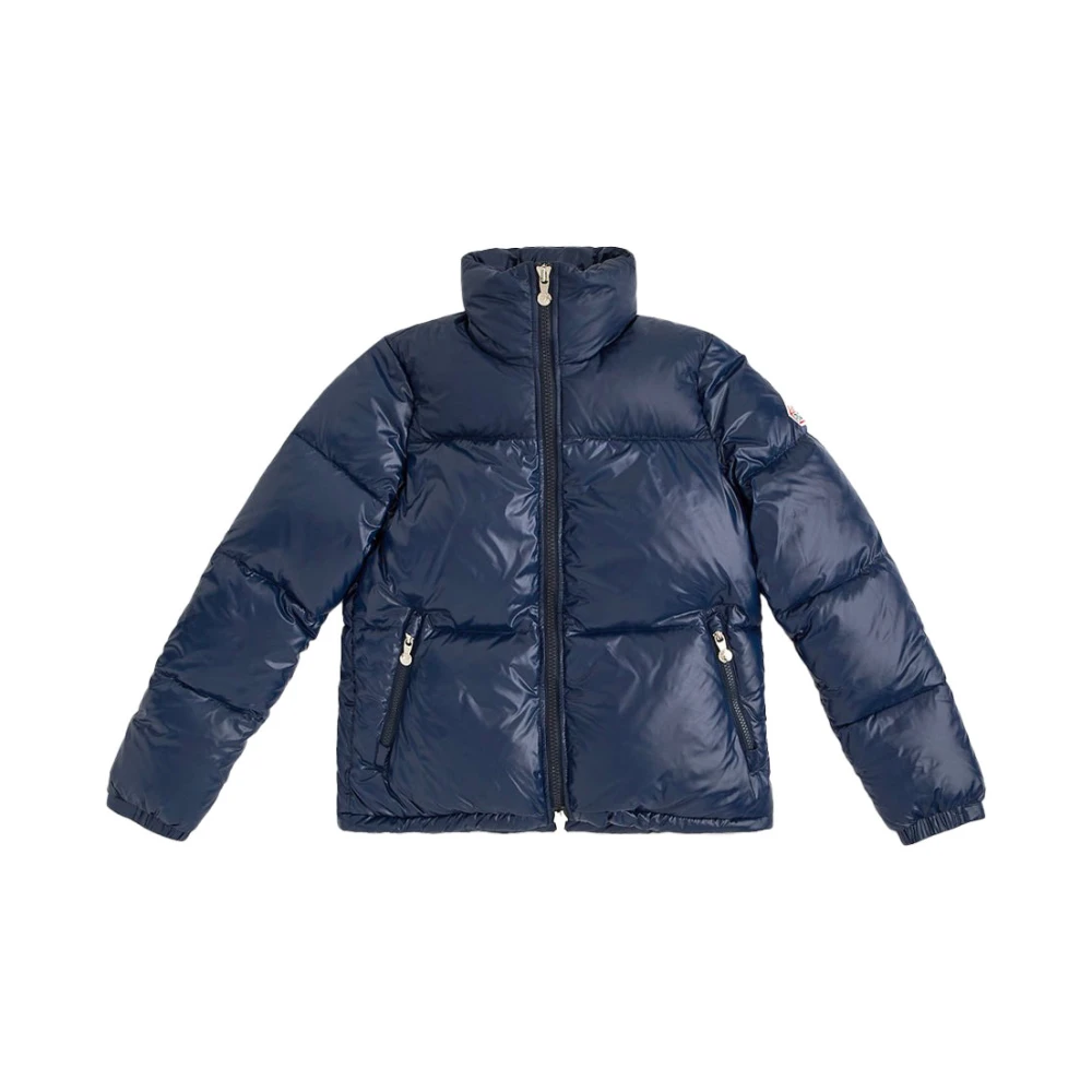 Pyrenex Korte glanzende vintage donsjack voor vrouwen Blue Dames