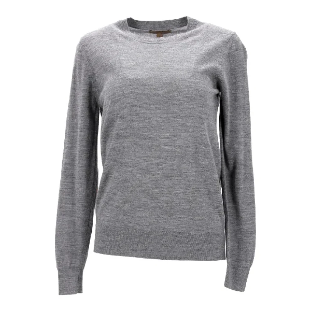 Burberry Vintage Pre-owned Wool tops Gray Dames