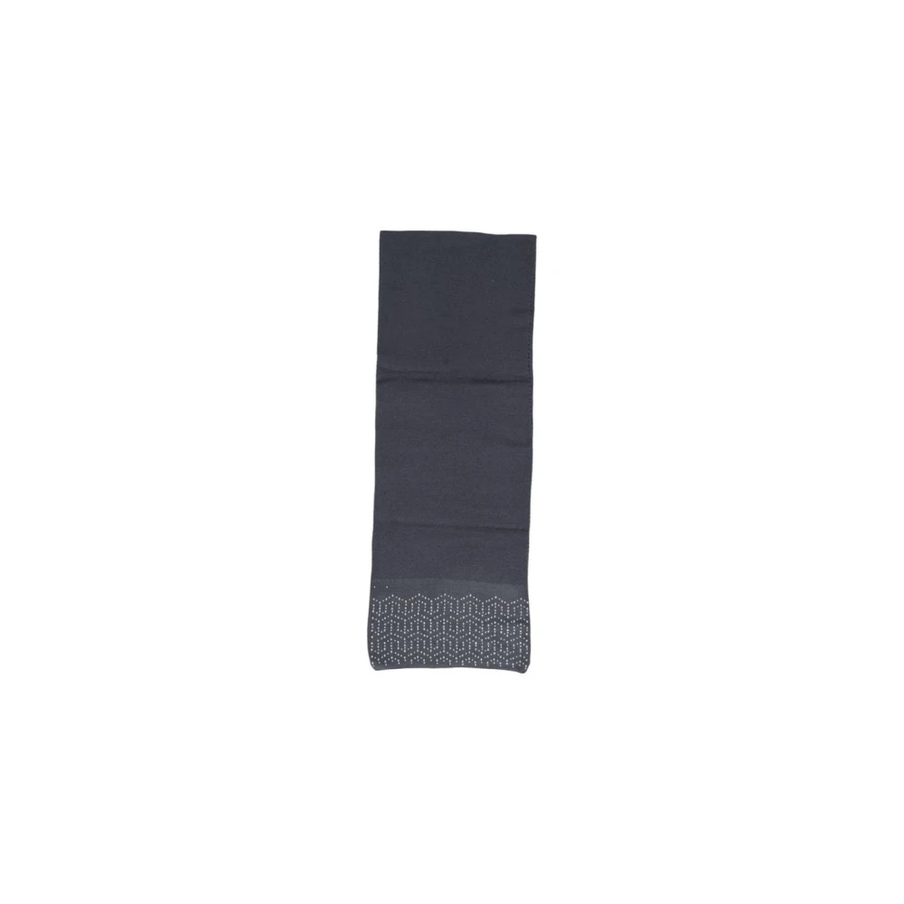 Pieces Women's Gray Winter Scarves, One Size, Geometric Knit Scarf