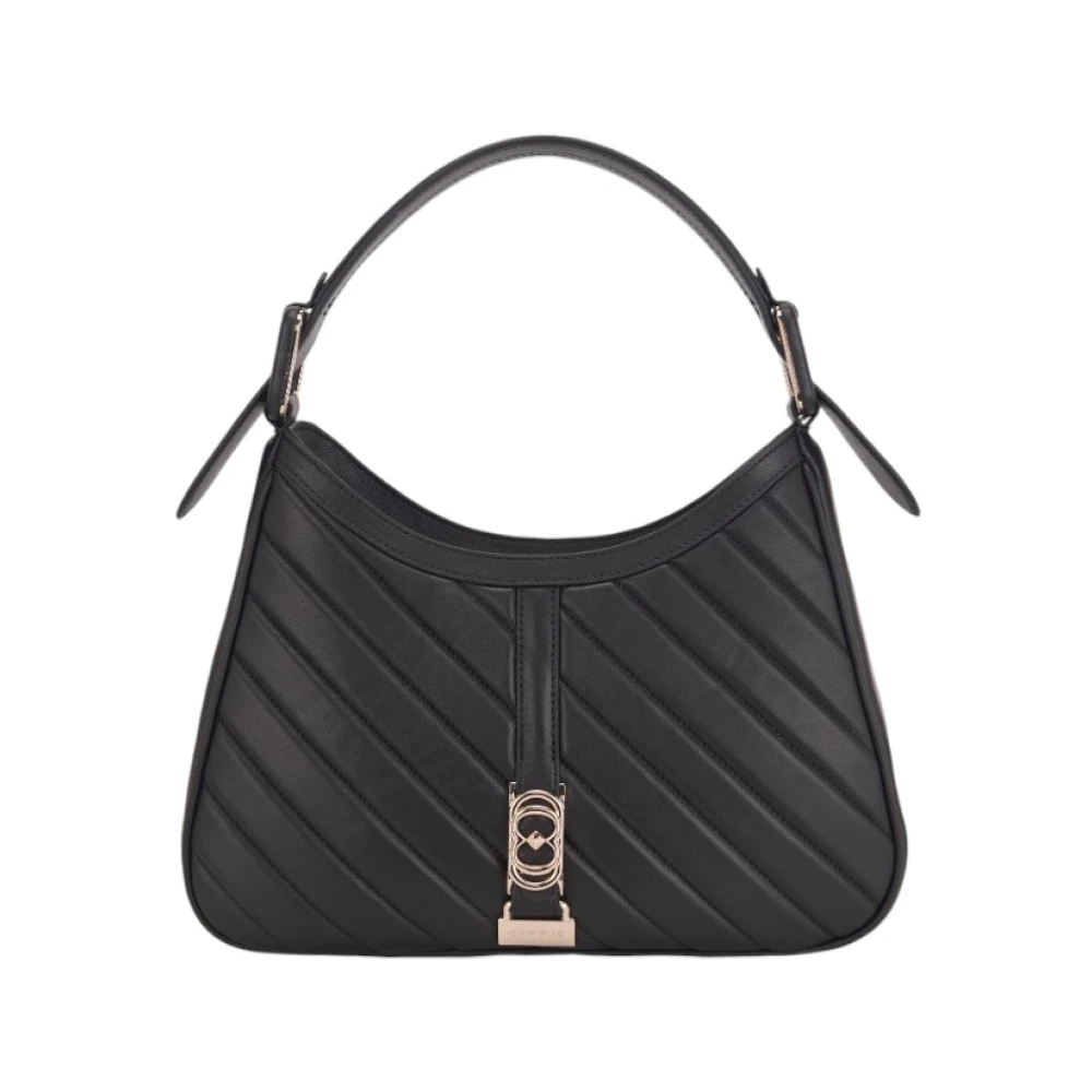 La Carrie Stijlvolle Leren Tas Black Dames
