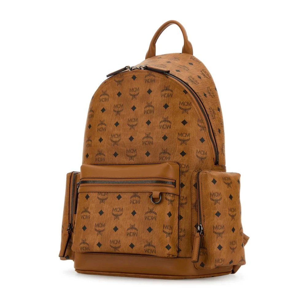 MCM Stijlvolle Canvas Rugzak Brown Dames