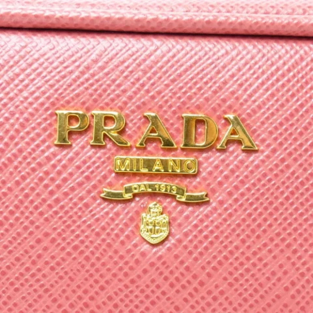 Prada Vintage Pre-owned Leather shoulder-bags Pink Dames