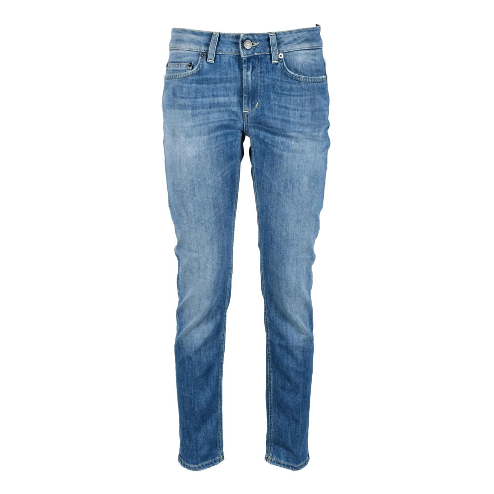 Dondup Monroe Rits Jeans Blue Dames