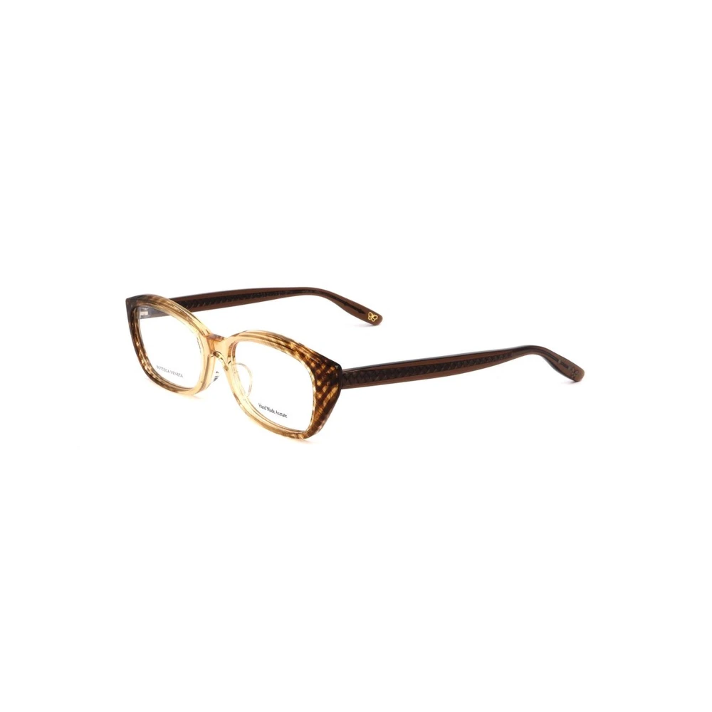 Bottega Veneta Bruine Acetaatframes met Transparante Wijzerplaat Brown Dames