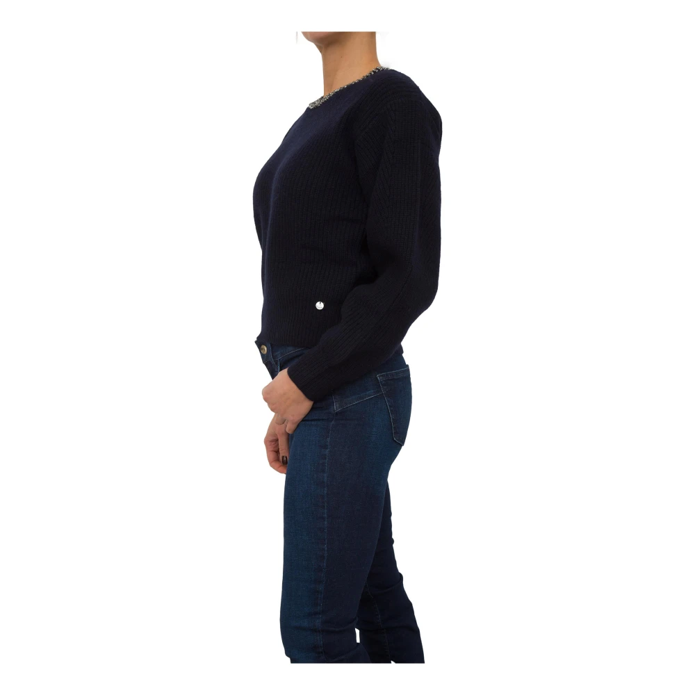 Liu Jo Blauwe Trui voor Stijlvolle Look Blue Dames