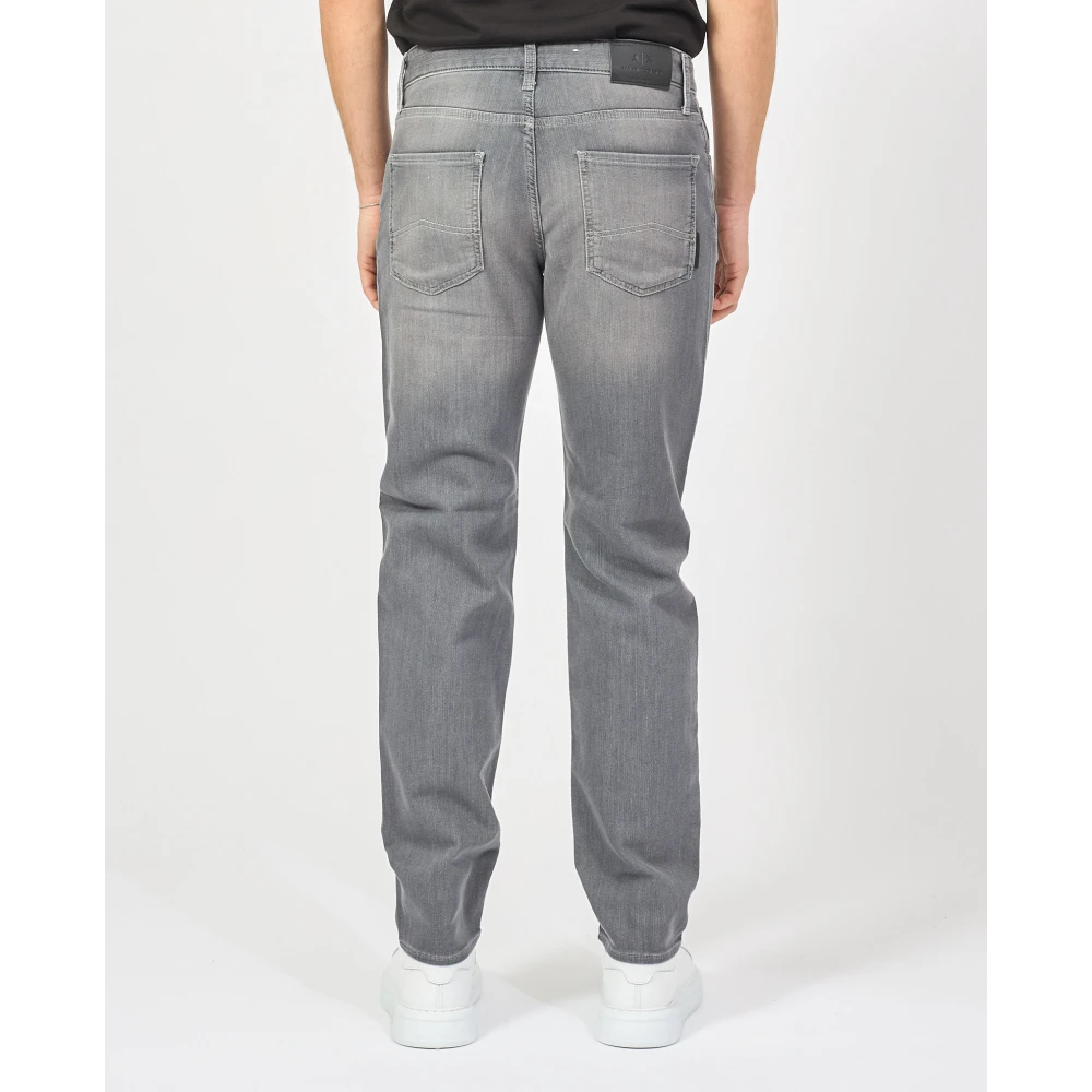 Armani Exchange Grijze 5-pocket regular fit jeans Gray Heren