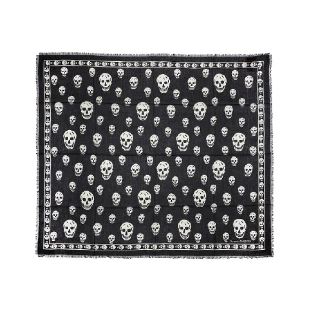 Alexander mcqueen Silk scarves Black Dames