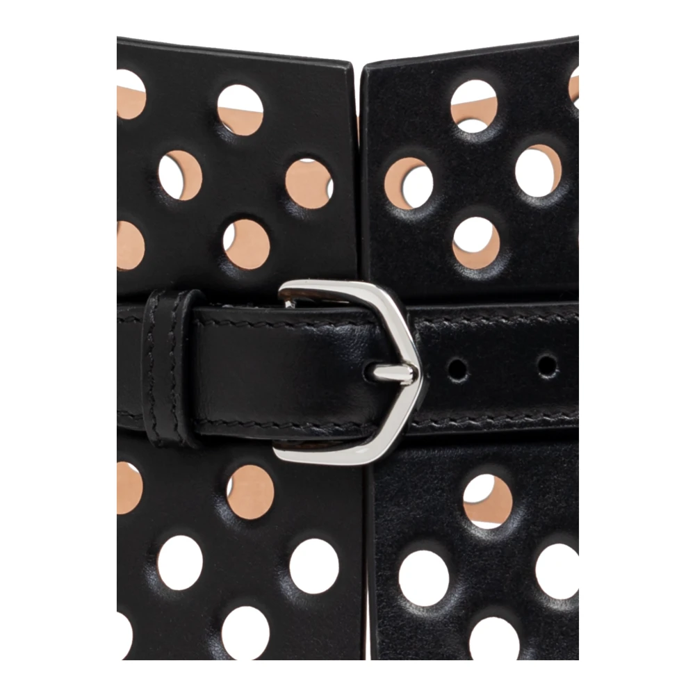 Alaïa Leren taille riem Black Dames