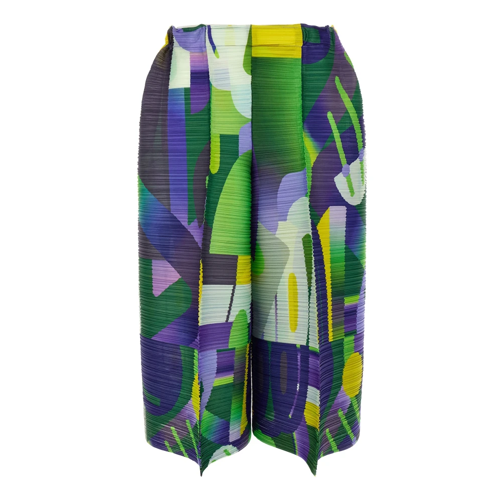 Issey Miyake Women's Multicolor Bermudas, 2XL, Trousers