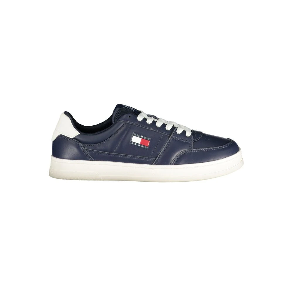 Tommy Hilfiger Men's Blue Sneakers, 8 Uk, Leather Sneaker