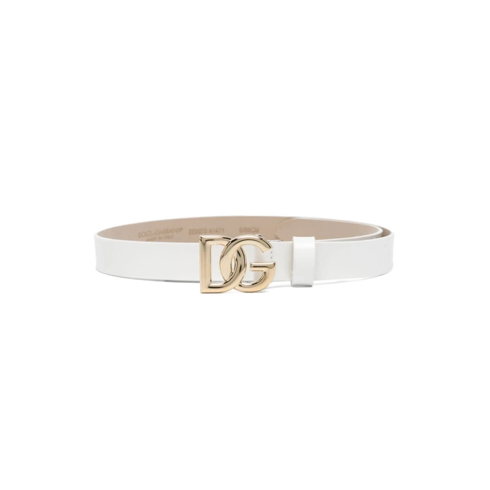 Dolce & Gabbana Latte Riem voor Stijlvolle Outfits White Unisex