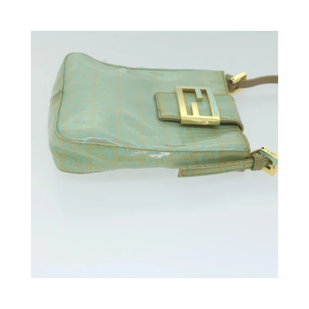 Fendi Vintage Pre-owned Cotton handbags Blue Dames