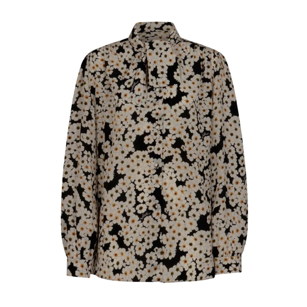Valentino Garavani Black Button-Front Blouse - Female - Blouses - Xs - Blouses & Shirts