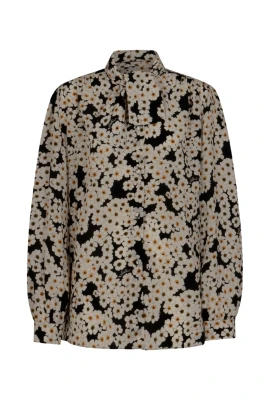 Blus med knäppning fram