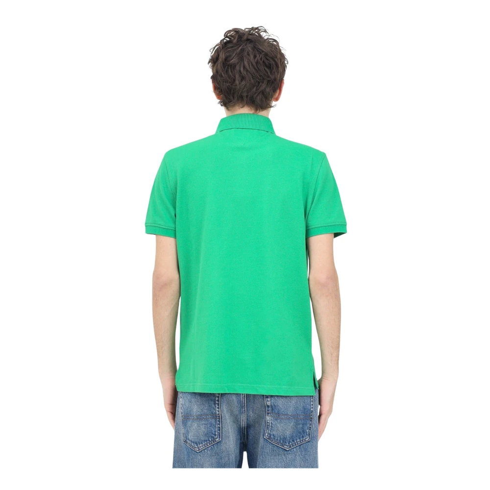 Tommy Hilfiger Groene Polo Shirt Klassiek Ontwerp Green Heren