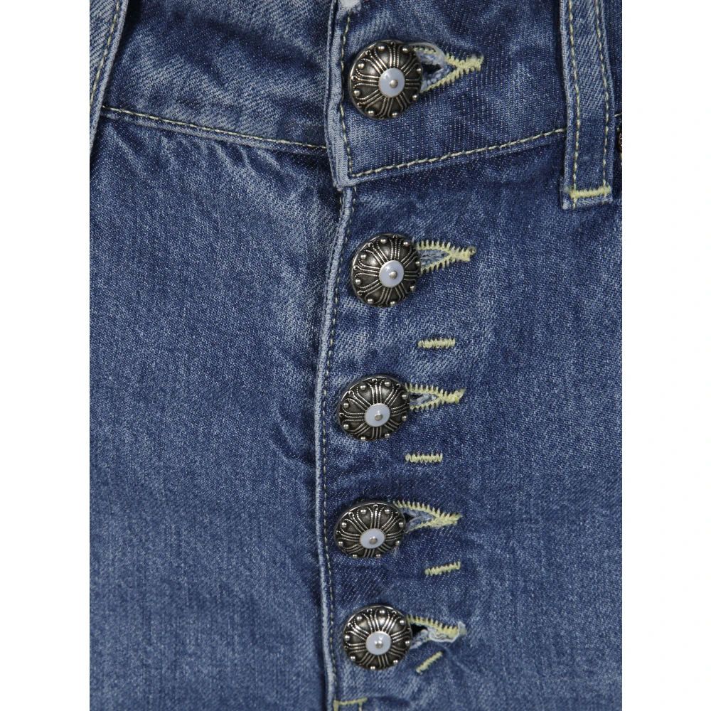 Dondup Juweel Versierde Broek Blue Dames