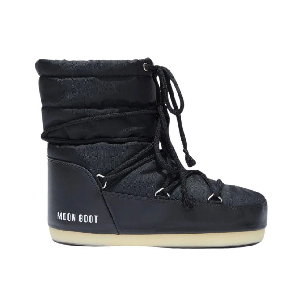 Moon Boot Lätta Låga Nylon Unisex Stövlar Black, Unisex