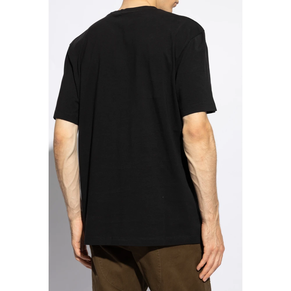 Dsquared2 T-shirt met logo Black Heren