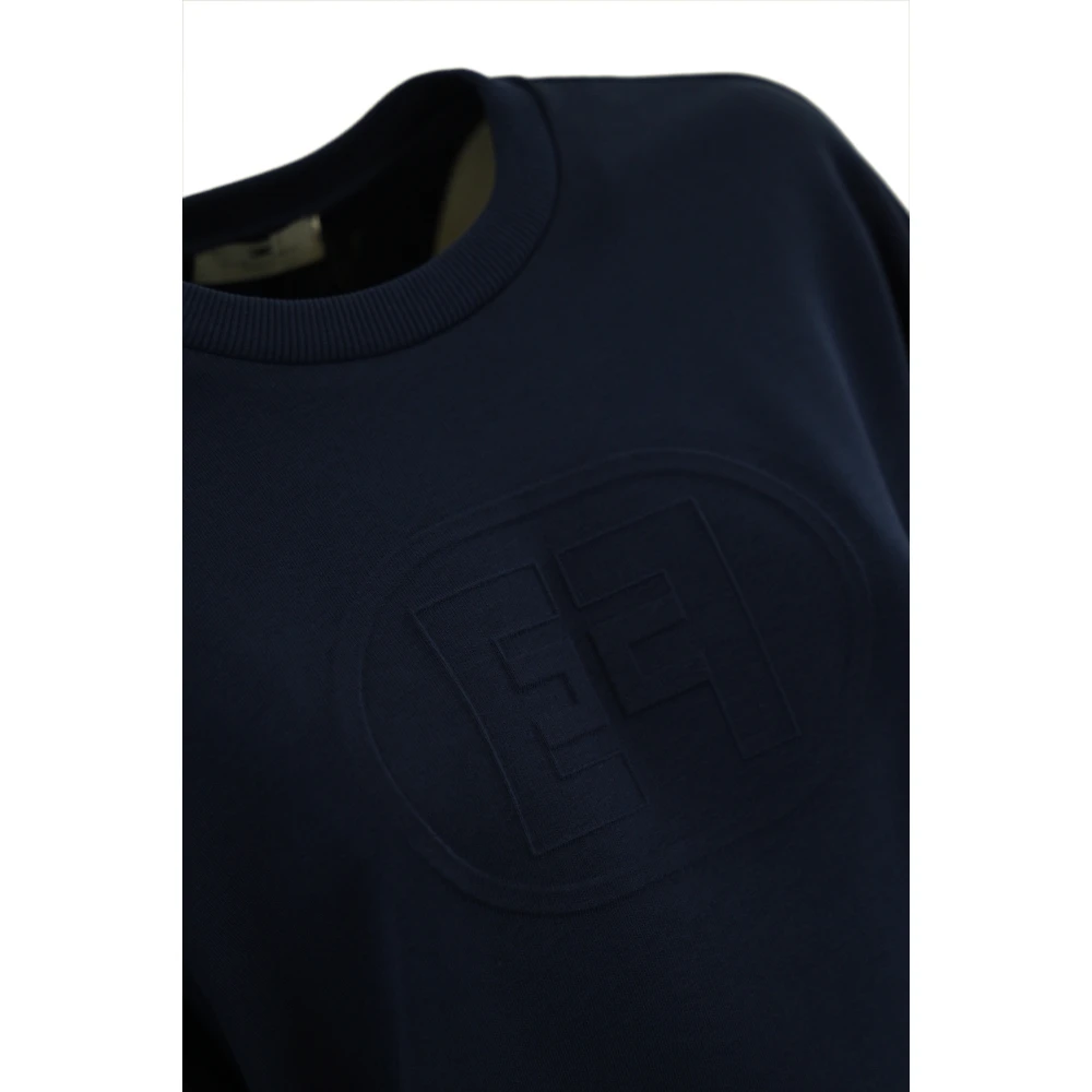 Elisabetta Franchi Blauwe Sweater met Lange Mouwen Blue Dames