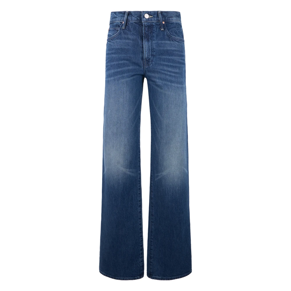 Mother Women's Blue Wide Jeans, W30, The Kick It Jean