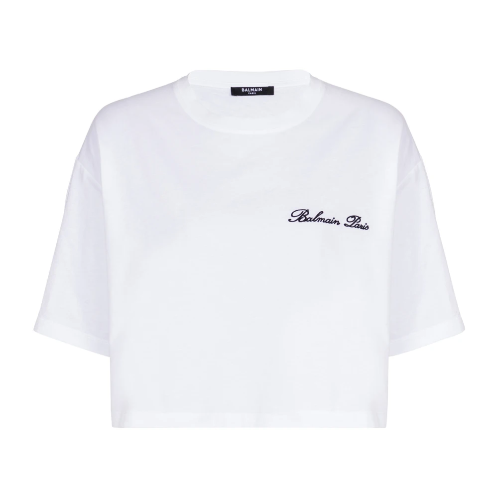 Balmain - Tops > T-Shirts - White - Balmain - Modalova