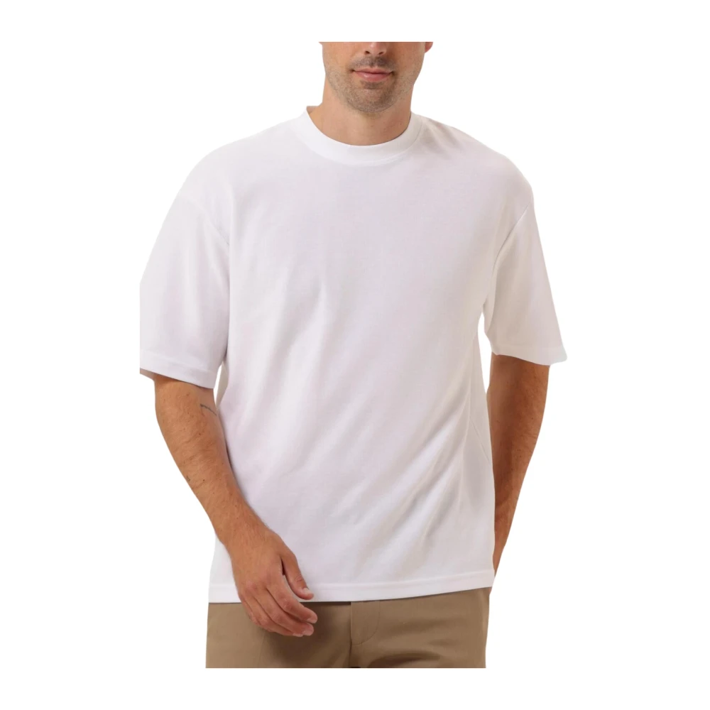 Selected Homme Heren Polo & T-shirt Losse Pasvorm Tee White Heren