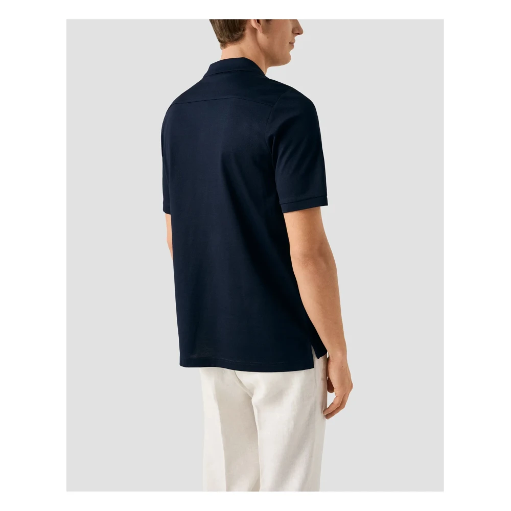Eton Donkerblauw Polo Shirt Blue Heren