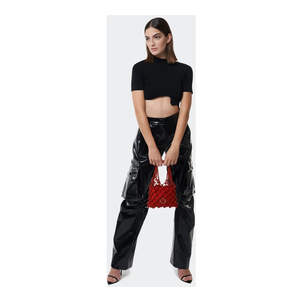 Hibourama Carrie Fonkelende Mini Tas Red Dames
