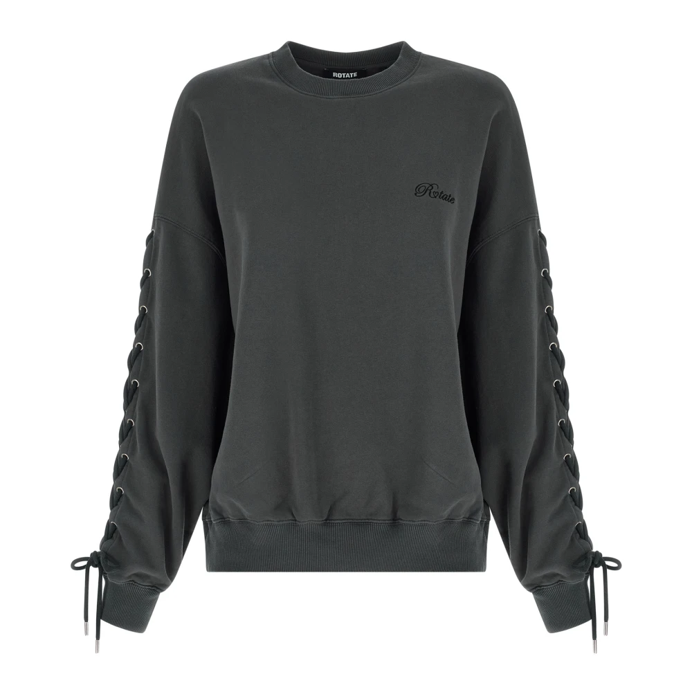 Rotate Birger Christensen Women's Gray Lacing Crewneck